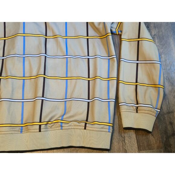 ENYCE 3XL Bronze Plaid Track Jacket Men's Full Zip Retro Hip Hop Style Macau - Picture 10 of 13